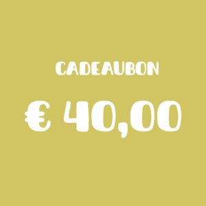 Cadeaubon - 40,00 euro